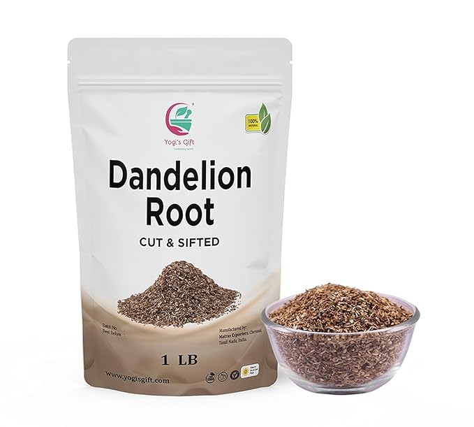 Dandelion Root 1 LB | Cut and Sifted Loose Root | by Yogi's Giftยฎ