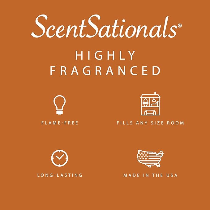 Scentsationals Fall Wax Melts, Wax Cubes Strong Scent - Frosted Delights Salted Caramel Buttercream - Long Lasting Scented Melts for Warmer, 10oz (24-Cubes)