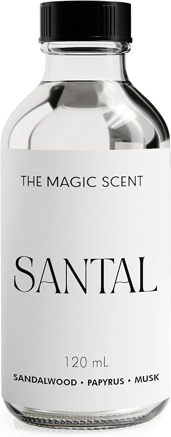 The Magic Scent Santal Fragrance Oil - Diffuser Oil Scent - Santal Aroma Diffuser Oils - Luxury Scents for Home - Sandalwood Oil - 4 fl oz, 120 mL