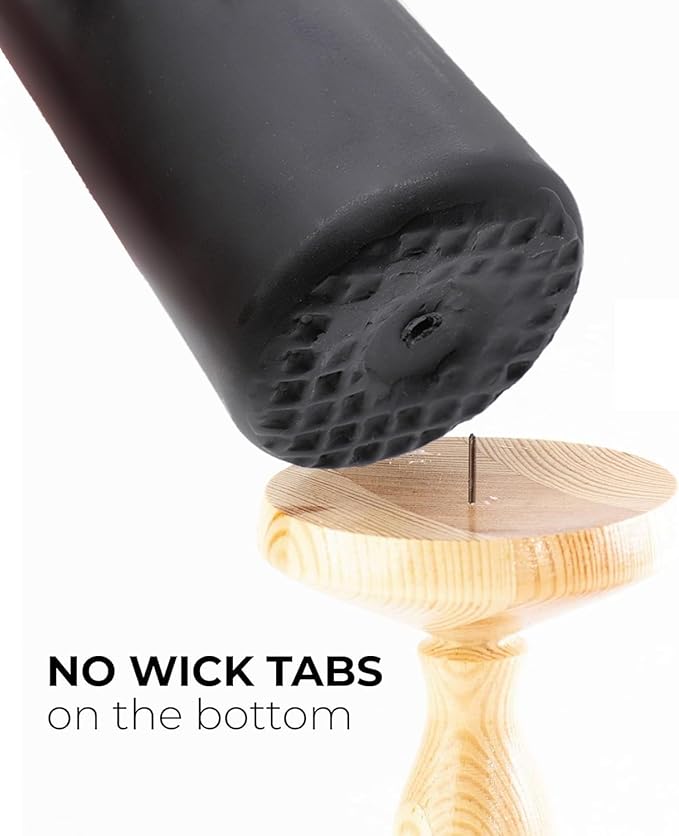 Set of 20 | 2X 4 inch Tall Pillar Candles, Soy Wax. Perfect for Dinner, Home Decoration, Party, Wedding.(Black)