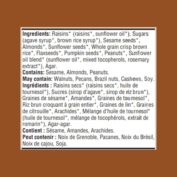 Taste of Nature Organic Almond Snack Bar - Healthy, Gluten Free, Non GMO, Vegan Snack Bars with Mixed Nuts, Fruits and Seeds - 16-Count Snack Pack