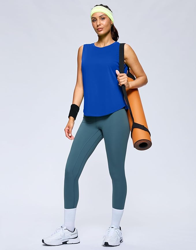 G Gradual Women's Workout Tank Tops Lightweight Sleeveless High Neck Athletic Shirts for Running Gym Tennis Pickleball