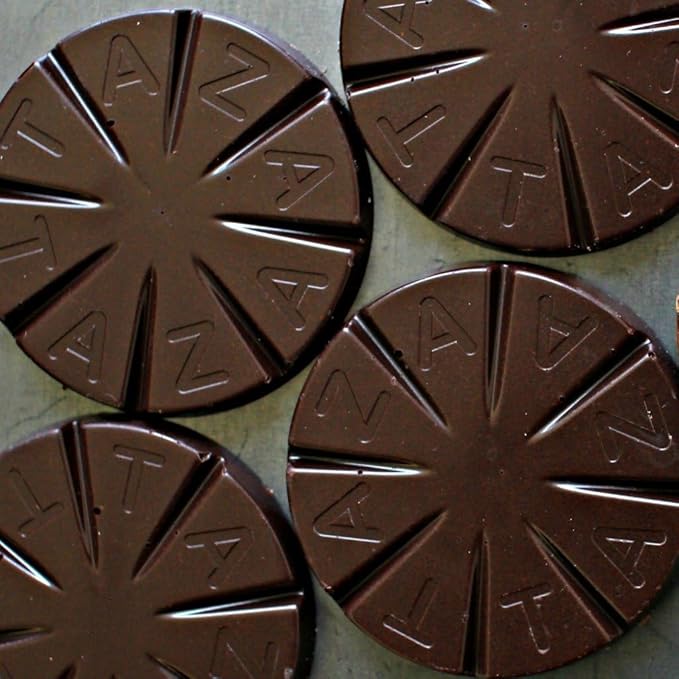Taza Chocolate Organic Mexicano Disc 50% Dark Chocolate, Vanilla, 2.7 Ounce (12 Count), Vegan