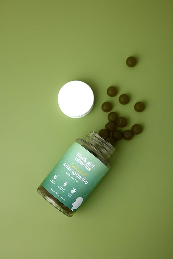 Black Girl Vitamins Calm Girl Ashwagandha + Zinc Gummies Stress Support, Promotes Relaxation & Mental Clarity, Supports Sleep & Immune Health – Doctor-Formulated Daily Vegan Supplement
