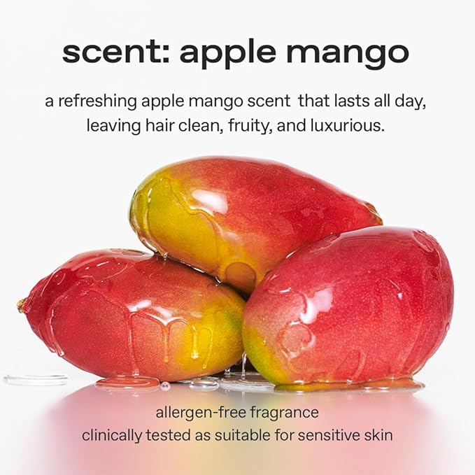 glow apple mango treatment hair mask : deep damage repair hair treatment with vegan keratin, Intensive Moisture & Smoothness, 8.45 fl oz