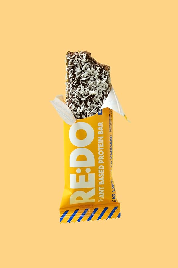 RE:DO Plant based Protein Bars I Swedish Chokladboll 2.1oz bars I 12g Vegan Protein, Nutrition Protein Bars I High Protein Recovery Bars, No Palm oil I (9 count)