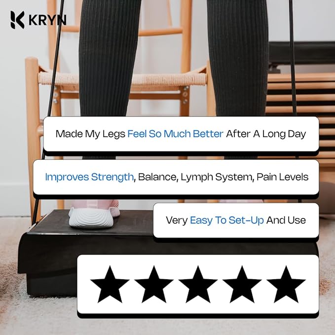 Vibration Plates - Vibration Plate Exercise Machine - Whole Body Workout Vibration Platform - Vibrating Plate as Home Training Equipment for Weight Loss - Vibration Plate by Kryn
