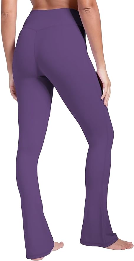 Sunzel High Waist Mini Flared Leggings for Women, Tummy Control Casual Flare Yoga Pants for Yoga Workout Gym