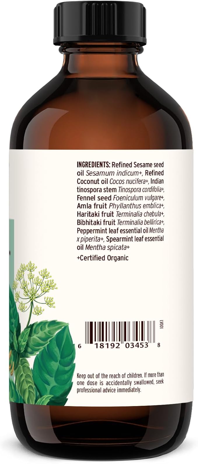 Banyan Botanicals Mint Daily Swish – Organic Ayurvedic Pulling Oil with Coconut Oil – Mouthwash for Fresh Breath and Sparkling Oral Health* – 8 oz – Non GMO Sustainably Sourced Vegan