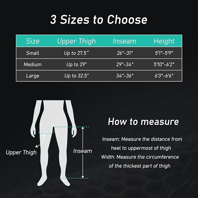 QUINEAR Professional Leg Recovery System, Cordless Air Compression Boots with Sequential Compression, Leg and Foot Massager, Fast Recovery Therapy for Athletes, FSA-HSA Eligible (Large)