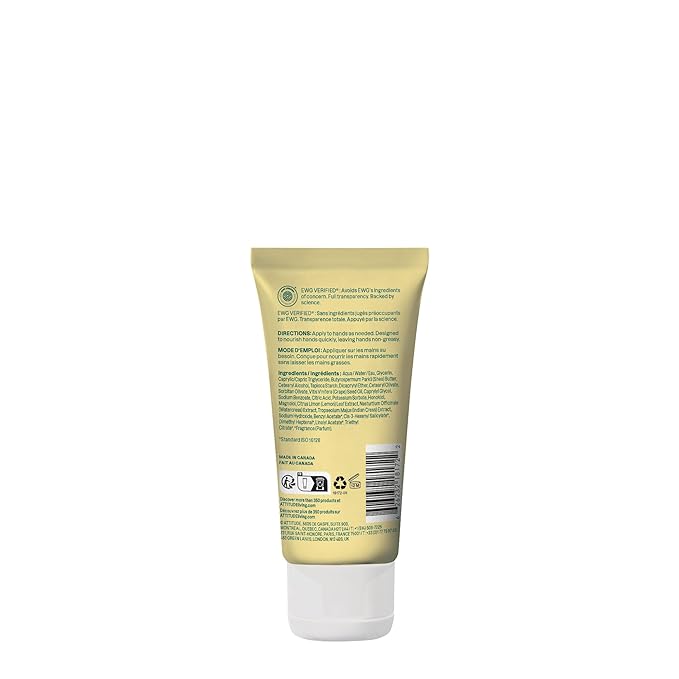ATTITUDE Hand Cream, EWG Verified, Plant and Mineral-Based, Vegan Personal Care Products, Lemon Leaves, 2.5 Fl Oz (Pack of 6)