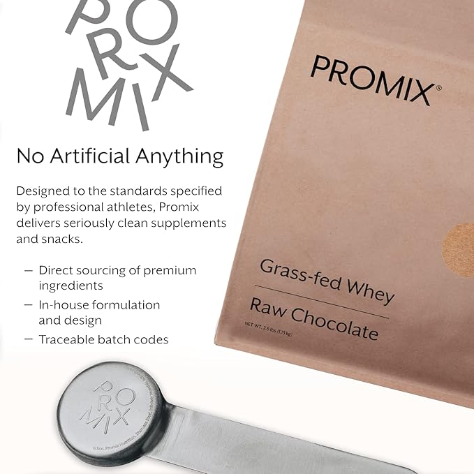 ProMix Nutrition Whey Protein Powder, Chocolate Peanut Butter - Grass-Fed - Post Workout Fitness & Nutrition Shakes, Smoothies, Baking & Cooking Recipes - Gluten-Free - 2.5 Pound (Pack of 1)