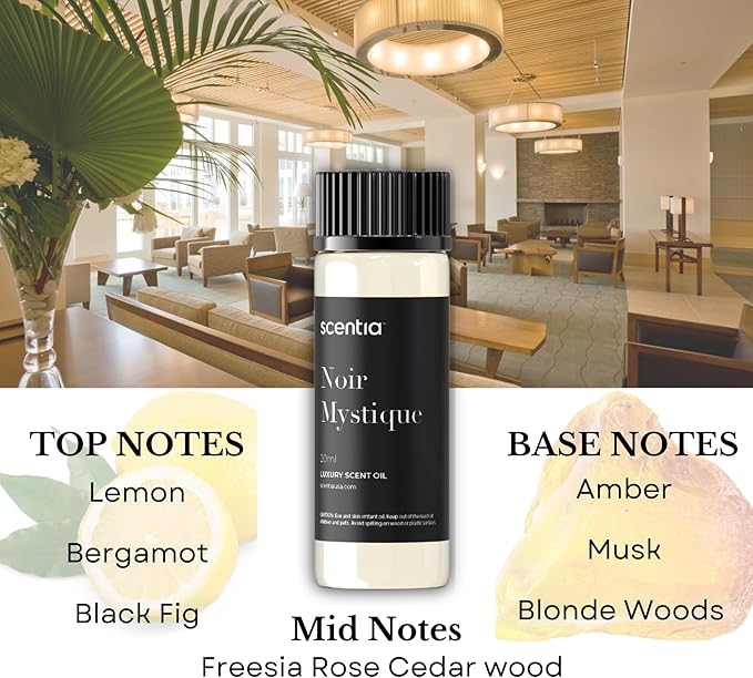 Scentia Hotel Inspired Collection Diffuser Oils – 3×20ml Aromatherapy Set | Luxury Scents Inspired by 5-Star Hotels | Gift-Ready Essential Oil Blend