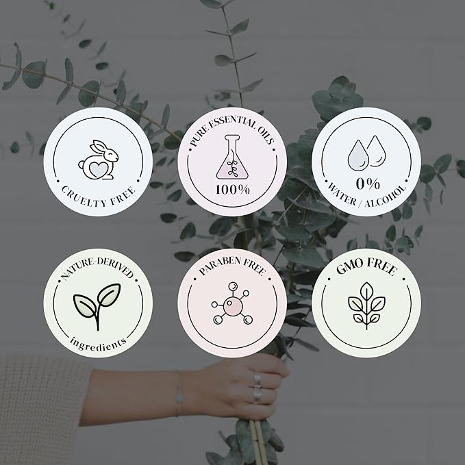 Eucalyptus Mint Essential Oils for Diffusers for Home,Nature-based Eucalyptus Essential Oil, Long-lasting & Family-friendly Diffuser Oils Scents, IFRA Certified, Cold Air & Ultrasonic-0.33 oz
