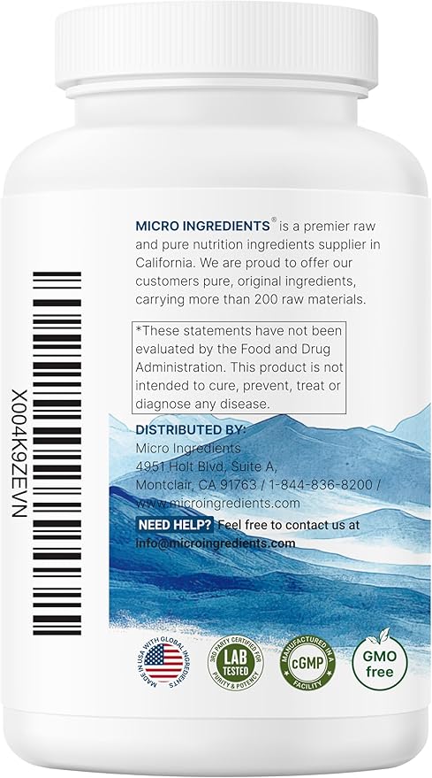 Micro Ingredients Glutathione 1,000mg, 120 Veggie Capsules | Extra Strength Reduced Glutathione + Active Antioxidant Form | Liver Health & Immune Support Supplement | Non-GMO, Gluten Free, Vegan