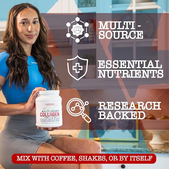 Multi-Source Collagen, Promotes Hair, Skin and Nail Health (Hawaiian Punch)