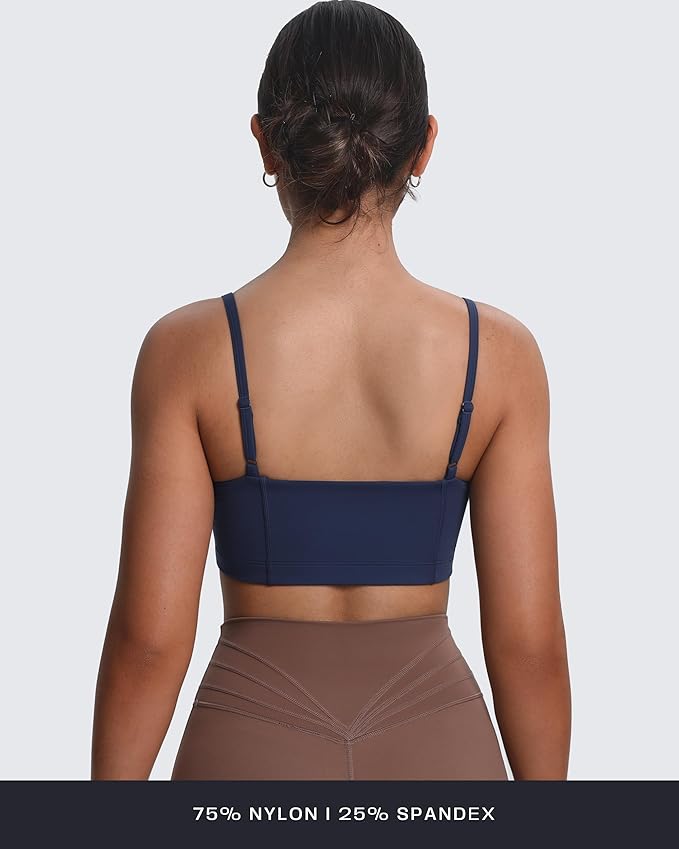 Aoxjox Women's Workout Bandeau Bras Training Fitness Running Yoga Crop Tank