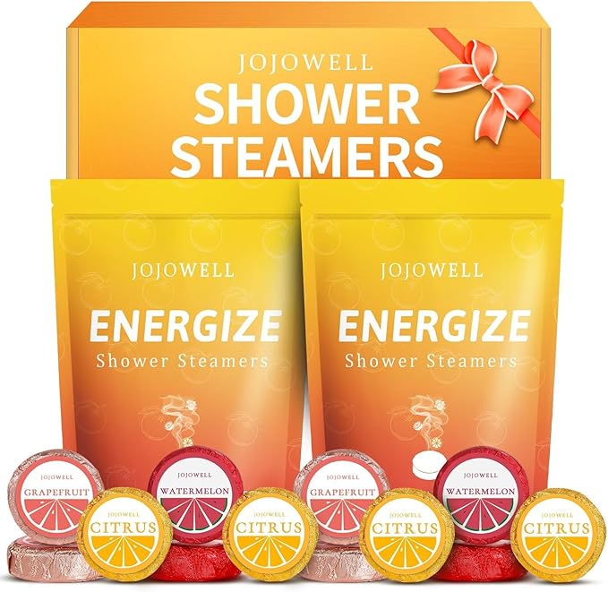 Shower Steamers Aromatherapy - 12 Pack Shower Bomes with Essential Oils, Birthday Gifts for Women, Relaxation Stress Relief, Self Care, Home Spa, Christmas Gifts for Mom