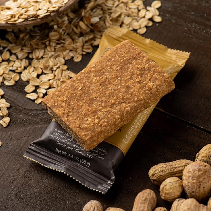 EatToHeal Peanut Butter Real Food Bar - Organic Vegan Healthy High Protein Bars - Low Sugar Meal Replacement, Non GMO, Never Baked, Plant Based, Gluten Free - Crafted to Enjoy, Not Sit on Shelves