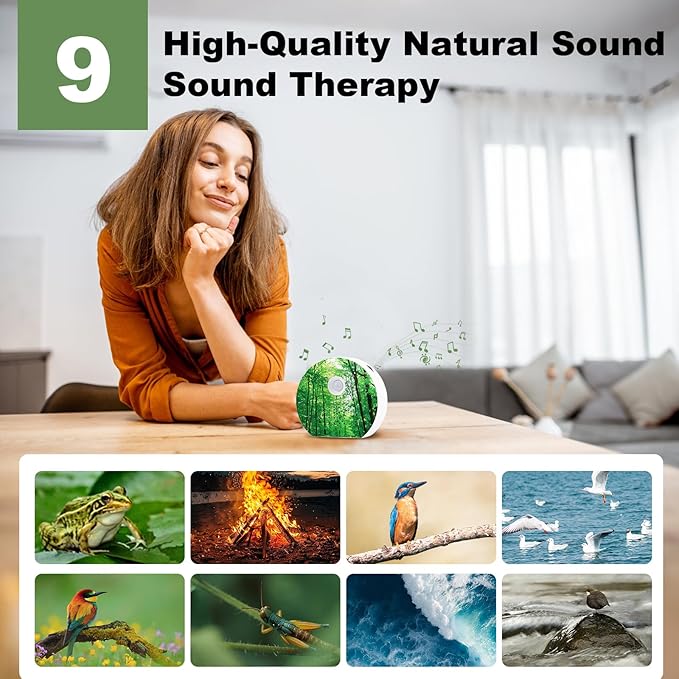 Bird Chirping Sound Box for Bathrooms: Singing Bird Box Motion Sensor for Interiors - Relaxing Nature Birdybox Singing Bird Sounds Device for Hallway Office Living - Green