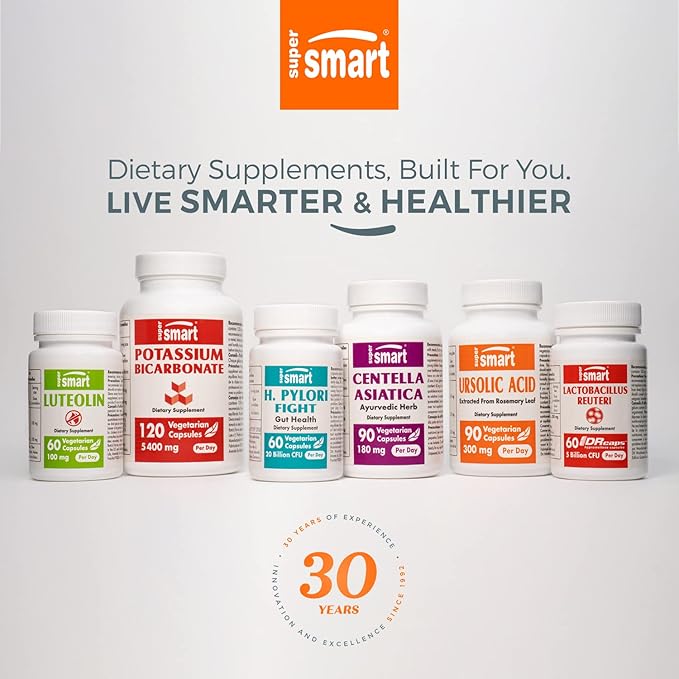 Supersmart - Nerve Comfort (Advanced Formula) - with Alpha Lipoic Acid ALA, Acetyl-L-Carnitine, Benfotiamine & Magnesium Supplement | Non-GMO & Gluten Free - 60 Tablets