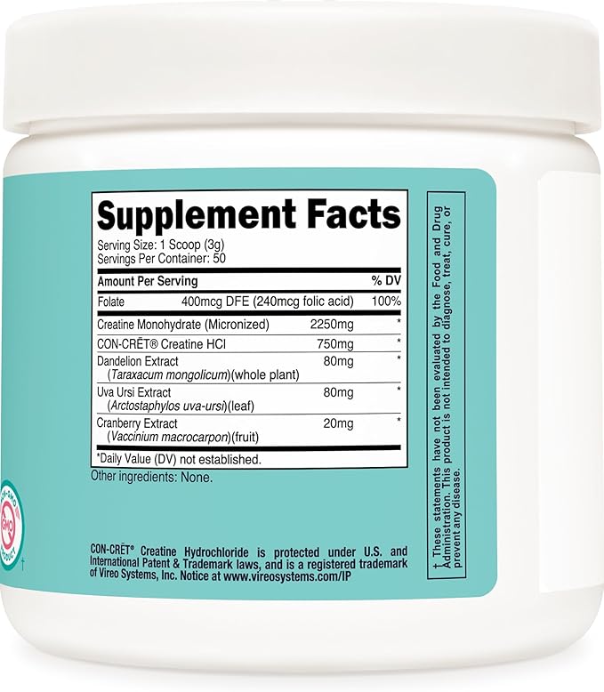 Nutricost Creatine Monohydrate Powder for Women, Micronized, Unflavored, 50 Servings - Vegetarian, Non-GMO, Gluten Free