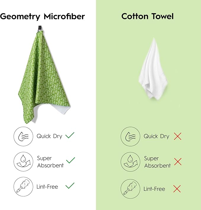 GEOMETRY St. Patrick’s Day Kitchen Towels - Quick Dry Microfiber Cloth Dish Towels for Kitchen Drying - Premium Quick Dry St Patrick's Day Tea Towel - Pinch Me