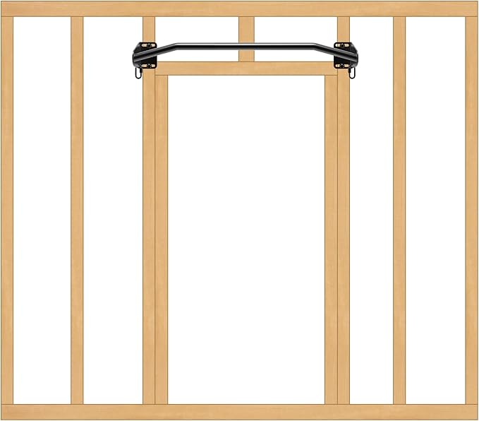 Kipika Heavy Duty Wall Mounted Doorway Pull Up Bar, Multifunctional Chin Up Bar, Portable Fitness Door Bar, Body Workout Home Gym System