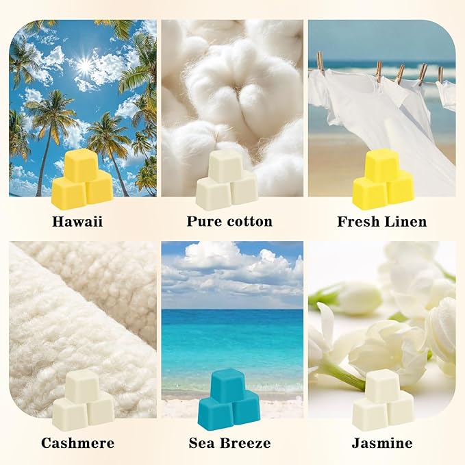 SCENTORINI Wax Melts, Wax Cubes Strong Scent, 12 Pack, Scented Wax Melts for Warmer, Home, Office, Relaxation