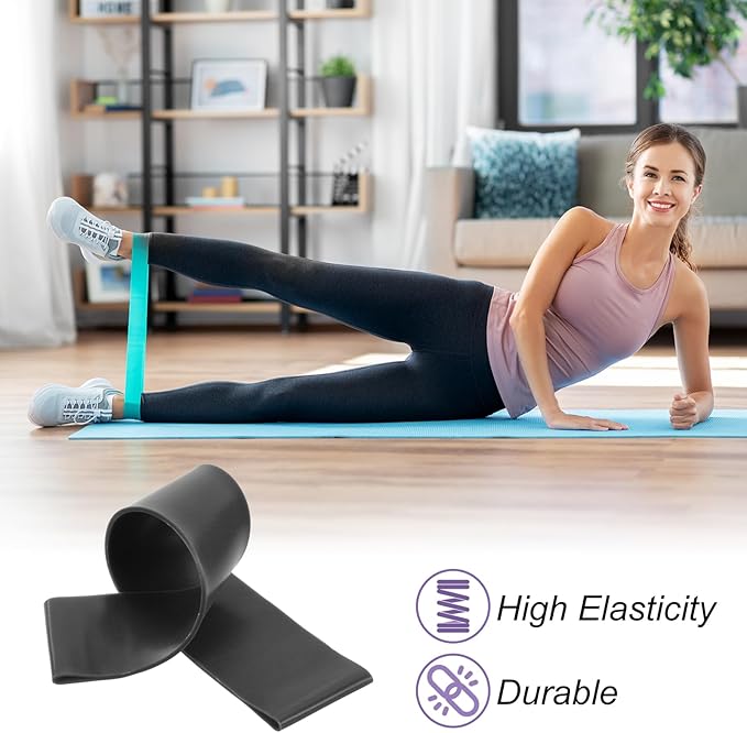 PATIKIL Yoga Blocks & Resistance Band Set, 10 Pack High-Density EVA Foam Yoga Block Bulk 9"x6"x3" Non-Slip Dance Brick Lightweight for Women Gym Stretching Yoga Pilates