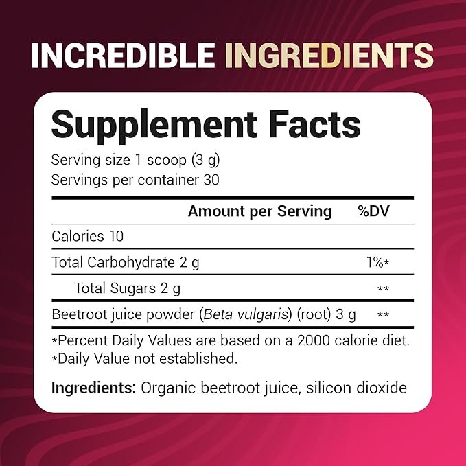 Dr. Berg Raw Organic Beet Powder from Real Earth-Grown Beets – USDA Certified Organic Beet Root Powder to Support Nitric Oxide Levels, Energy, Blood Flow, & Heart Health* – 30 Servings