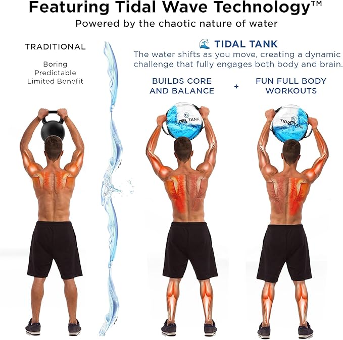 Sphere Mini - Heavy Bag Aqua Ball, Water Weight - Sandbag Weight Set for Home Gym, Adjustable Sand Bags Weights Workout - Portable Exercise Fitness Equipment - Workout Videos