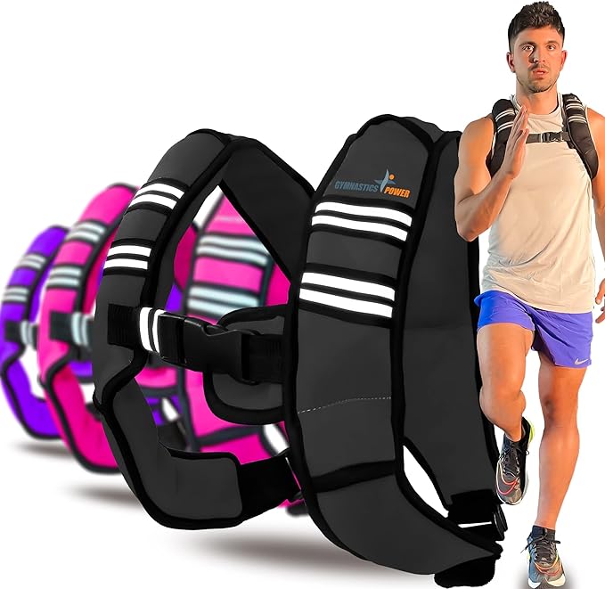 Weighted Vest for Men and Women 6Lb/8Lb/10Lb/12Lb/15Lb/20Lbs Adjustable Workout Vest for Strength Training, Running, Cardio, Rucking, Fitness & Cross Training