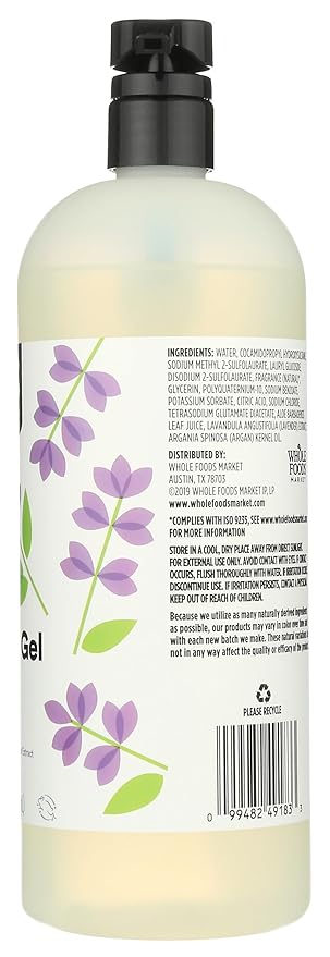 365 by Whole Foods Market, Foaming Shower Gel, Lavender, 32 Fl Oz