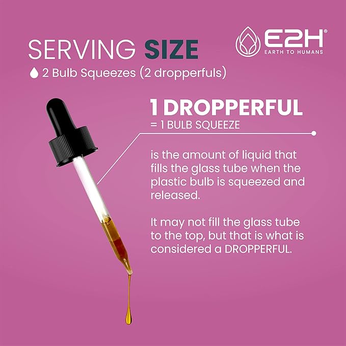 E2H Natural Sleep Aid - Liquid Melatonin with Chamomile, Theanine - Sleep Better, Deeper, Longer - Vegan, Gluten Free - Provides Stress Relief (2 Bottles)