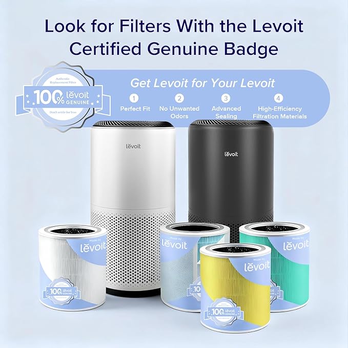 LEVOIT Air Purifiers for Home Large Room Up to 1733 FtΒ² With HEPA Sleep Mode, AHAM VERIFIDE, Auto Mode, Air Quality Monitor, Smart WiFi, 3-in-1 Filter For Pet Allergy, Smoke, Dust, Core 400S-P, White