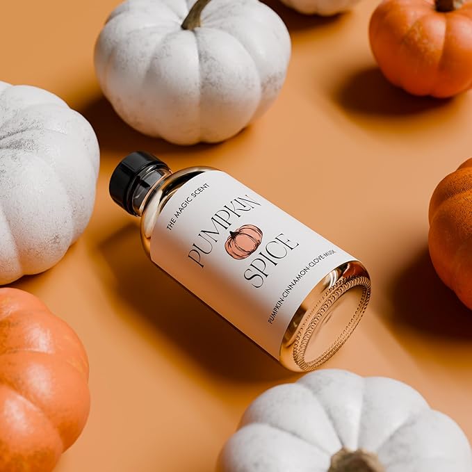 The Magic Scent Pumpkin Spice Aroma Oil - Diffuser Oil Scent - Cold-Air & Ultrasonic Diffuser - Pumpkin Essential Aromatherapy - 8.5 fl oz, 250 mL