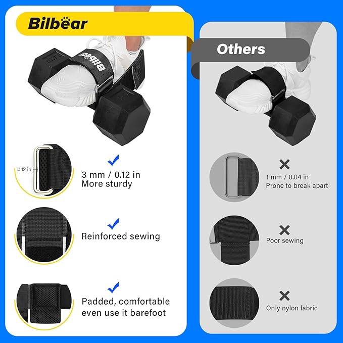 Tibialis Trainer Strap for Shin Splint Relief Exercises,Adjustable Dumbbell Foot Attachment for Hip Flexor Raises,Dumbbell Ankle Strap Relieve Leg Pain Increase Range of Motion
