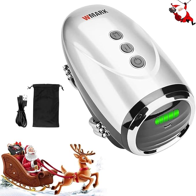 2PCS Professional Haircut Massager/Cordless Handheld, Vibration Neck/Legs/Hands/face Massager, 2 Massage nodes 2600AMH (Silver)