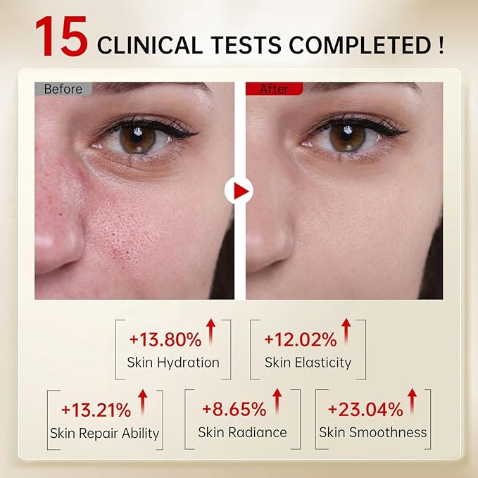 Bakuchiol Retinol Serum, 1% Retinol for Anti-Aging and Anti-Wrinkle, Gentle Yet Potent Formula for Sensitive Skin.