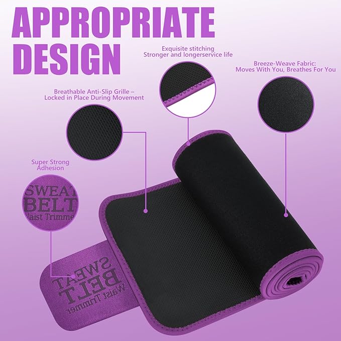 MORECOO Waist Trainer for Women, Sculpt Touch Sweat Band for Stomach, Waist Trimmer for Women's Workouts &Speed Belly Sweat