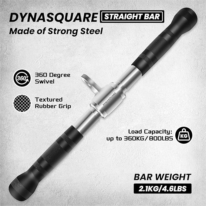 Tricep Press Down Cable Machine Attachment, Body Building, LAT Pulldown Attachments, Home Gym Accessories, Double D Handle, V Bar, Tricep Rope, Pull Down Bar