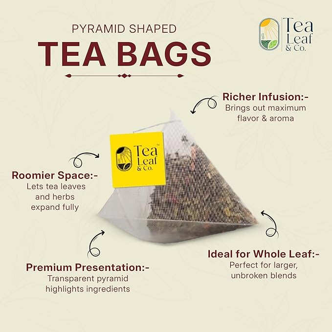 Tulsi Ashwagandha Green Tea Bags (50 Count), Green Tea with Tulsi, Ashwagandha, Lemongrass and Black Pepper, Caffeinated, Real and Natural Green Tea, Blended with Fresh Herbs and Spices, Gluten Free