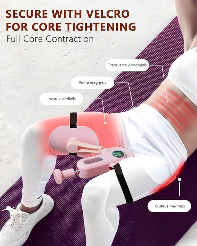 Thigh Trainer Kegel Exerciser,Inner Thigh Exerciser with 0-135 lbs Adjustable Resistance for Inner Muscle Strengthen| Home Fitness,Pelvic Floor Trainer for Women|Men
