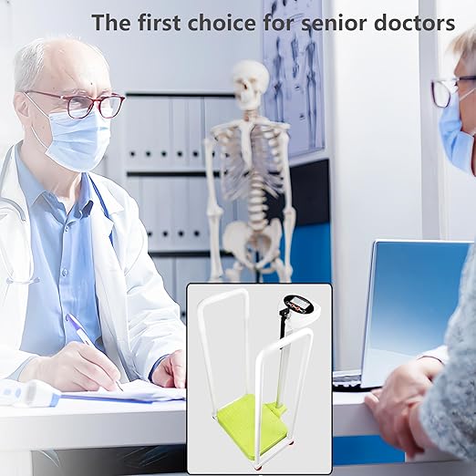Assist The Elderly in Measuring Weight gain While Standing, with an Electronic Scale with armrests, Suitable for use in clinics, Hospitals, Schools, Nursing Homes (Tender Sprout Green)