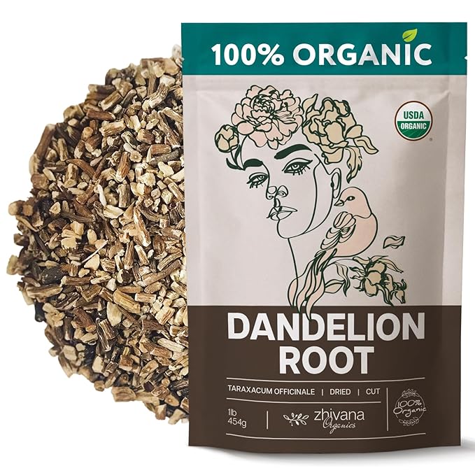 Dandelion Root Tea Loose (16 oz.) โ Organic Dandelion Root Herb - Te de Diente de Leon Organico Natural - Liver Cleanse, Digestion, Liver Detox