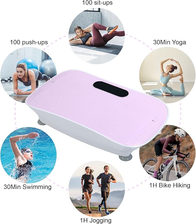 Smart Auto Vibration Plate – 10-Level Silent Shaker Machine for Weight Loss, Toning & Massage | No-Remote Patented Start-Stop, Quiet Motor, 10-Min Auto Workout for Unisex