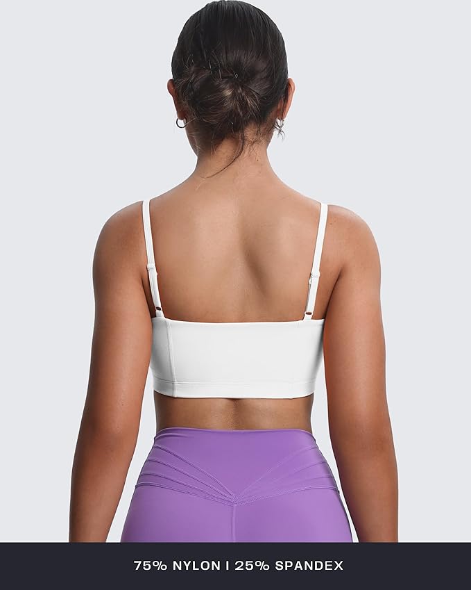 Aoxjox Women's Workout Bandeau Bras Training Fitness Running Yoga Crop Tank