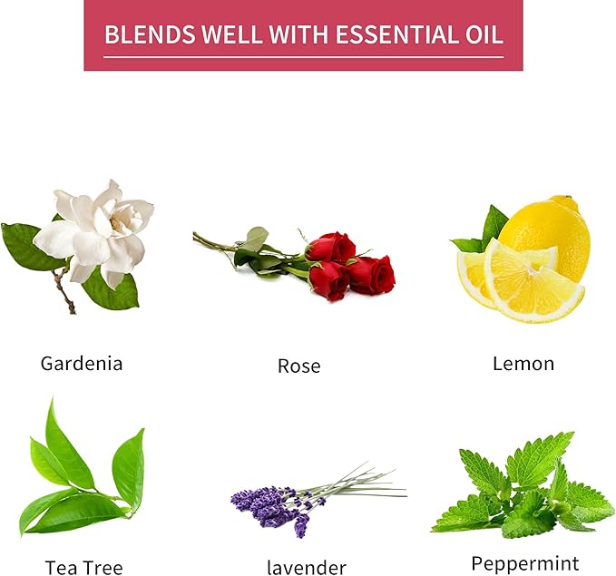 Sedbuwza Peony Essential Oil, Pure Organic Peony Fragrance Oil for Diffuser, Humidifier, Soap, Candle, Perfume