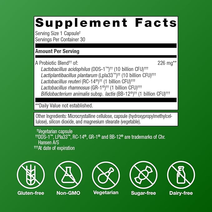 Metagenics UltraFlora Complete Women's Probiotic - Shelf-Stable 5-in-1 Multi-Benefit Formula for Digestive, Immune, Vaginal, Urogenital & Microbiome Health* - 30 Capsules